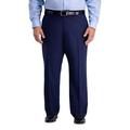 Big & Tall Active Series Classic-Fit Herringbone Suit Pants Navy