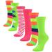 6 Pairs Womenâ€™s Colorful Crew Socks Novelty Patterned Fun Socks for Girls Cotton Casual Debra Weitzner