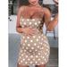 Multitrust Women Maternity Polka DotBreathable Dresses Midi Dress Pregnant Short Sleeve