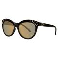 Piranha "Durado" Shiny Black Frame Sunglasses with Smoke Pink Lens