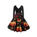 UKAP Women's Long Sleeves Swing Dress Women Back Zipper Vintage Floral Party Dress Bow-Knot Belt Mini A-Line Shirt Dress