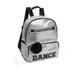 Danshuz Girls Silver Sequin "Dance" Rhinestone Backpack 10.5"x 12"x 4.5"