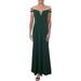 Xscape Womens Off-The-Shoulder Cut-Out Evening Dress