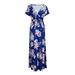 Colisha Womens Casual Maternity Maxi Dress V Wrap Baby Shower Pregnancy Dresses Short Sleeve Summer Beach Boho Long Sundress