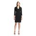 Rachel Roy Women's L/S Studded Dress Black Dress 0