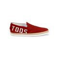 Tod's Logo Suede Slip-On Red Suede Sneakers Espadrille Loafer (10 UK / 11 US)