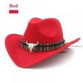 TINKER Ethnic Style Western Cowboy Hat Women's Wool Hat Jazz Hat Western Cowboy Hat