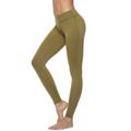 MAWCLOS Womens Yoga Cropped Pants Workout Capris with Inner Pocket Lady Lifting Butt Leggings Mid Waisted Stretch Sweatpants