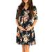 Bellella Casual Boho Dress for Women Maternity Pregnant Summer Short Sleeve Half Sleeve Polka Dot Floral Sundress Office Dress