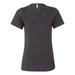 Ladies' Relaxed Jersey V-Neck T-Shirt - DRK GREY HEATHER - XL