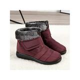 LUXUR Womens Winter Snow Boots Ladies Winter Snow Boots Warm Ankle Boots Casual Shoes Outdoor Anti-Slip Hiking Shoes Women Water Resistant Classic Fashion Snow Boots