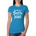 Raised on Sweet Tea and Jesus Humor Southern Womens Inspirational/Christian Slim Fit Junior Tee, Turquoise, Small