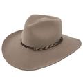 Stetson Men's 4X Drifter Buffalo Felt Pinch Front Cowboy Hat Stone 7 1/4
