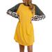 2021 New Women Long Sleeve Midi Dresses Long T-Shirt Casual Loose Mini Dress Cowl Neck Baggy Smock T-Shirt Dress Tunic Blouse Tops