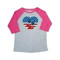 Inktastic USA Cowboy Boots Patriotic Toddler Short Sleeve T-Shirt Unisex