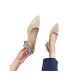 Avamo Womens Pointed Pumps Shoes Classy Simple Casual Slip-on Comfort Walking Business Shoes