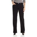 Riders by Lee Indigo Women's Relaxed Fit Straight Leg, Black, Size 8.0