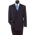 Navy Blue Suit For Men Super Wool Feel Poly-Rayon Developed By NASA Double Breasted