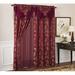 Astoria Grand Volkman Floral Semi-Sheer Rod Pocket Single Curtain Panel Polyester in Red/Brown | 84 H in | Wayfair 9639FA9657BF425E9B8E338A2AFDF9B0