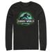 Men's Jurassic World T. Rex Spray Paint Logo Long Sleeve Shirt