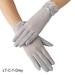 Grofry Women Gloves,Bowknot Ice Silk Soft Anti-UV Touch Screen Summer Driving Gloves LT-C-7-Grey