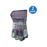 LP4300-M-2PK, Genuine Suede Leather Palm Work Glove, 2 Pair Bonus Pack