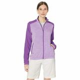 adidas Golf Women's Essentials Full Zip Wind Jacket, Active Purple, Small