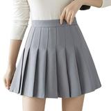 Hirigin Girls High Waisted Plain Pleated Skirt Skater Tennis School Uniforms A-line Mini Skirt Lining Shorts