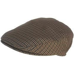 Summer Hounds Tooth Ivy Scally Driver Cap Polyester Flat Hat (Brown / X-Large)