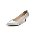 LUXUR WOMENS LADIES MID HEEL CASUAL SMART WORK PUMP COURT SHOES SIZE 4.5-11.5