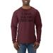 A Man Has No Costume Halloween Mens Long Sleeve Shirt, Maroon, X-Large