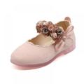 Wuffmeow Girls Princess Shoes With Flower Lace Sandals