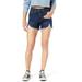 Signature by Levi Strauss & Co. Juniors' High Rise Cut-Off Shortie Shorts
