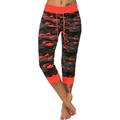 Women Oversized Camo Running Fitness Leggings Pants Skinny Crop Leg Pants Tummy Control Pockets Jegging Capris for Ladies Active Workout Trousers