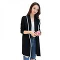 Promotion Clearance! Women Lapel Casual Solid Color Plus Velvet Jacket Long Sleeve Loose Cardigan Warm Long Fleece Coat