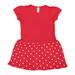 Toddler Baby Rib Dress - RED/ RED DOT - 5/6