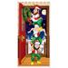 The Holiday Aisle® Christmas Elves Door Mural Plastic in Blue/Green/Red | 60 H x 30 W x 0.01 D in | Wayfair THLA8063 40758695