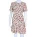 C/Meo Collective Womens Intersect Mini Dress Citron Daisy Size 10