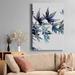 Red Barrel Studio® Blue Maple I - Wrapped Canvas Painting Print Canvas, Solid Wood in Gray/Indigo | 12 H x 8 W x 1 D in | Wayfair