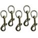 PURATEN 5Pcs Dog Buckle Trigger Keychain Outdoor Snap Hook Home Spring Swivel Pet Clip