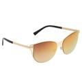Versace Grey Mirror Rose Gold Gradient Orange Cat Eye Ladies Sunglasses VE2211 1412I456