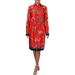 Lauren Ralph Lauren Womens Paza Floral Print Long Sleeves Shirtdress