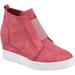 Women's Journee Collection Clara Wedge Sneaker