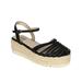 New Women Qupid Geneva-01 Strappy Espadrille Ankle Strap D'Orsay Flatform Sandal