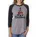 Christmas Joy Hope Peace Love Buffalo Plaid Women Graphic Tees 3/4 Raglan Sleeve