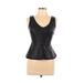 Pre-Owned Trafaluc by Zara Women's Size L Faux Leather Top