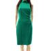 Lauren Ralph Lauren NEW Green Womens Size 16 Mock Neck Sheath Dress