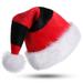 GLiving Christmas Decorations Children Christmas Santa Hat,Kids' Double-Layered Luxury Plush Christmas Santa Claus Xmas Cap Hat Christmas Hats(Assorted Colors)