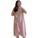 Women Summer Casual Loose Slip Dresses Beach Night Skirt Plus Size with Bag