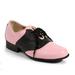 ELLIE 105-SADDLE 1" Heel Women Saddle Shoe Lace Up Oxford 50's Costume Shoes